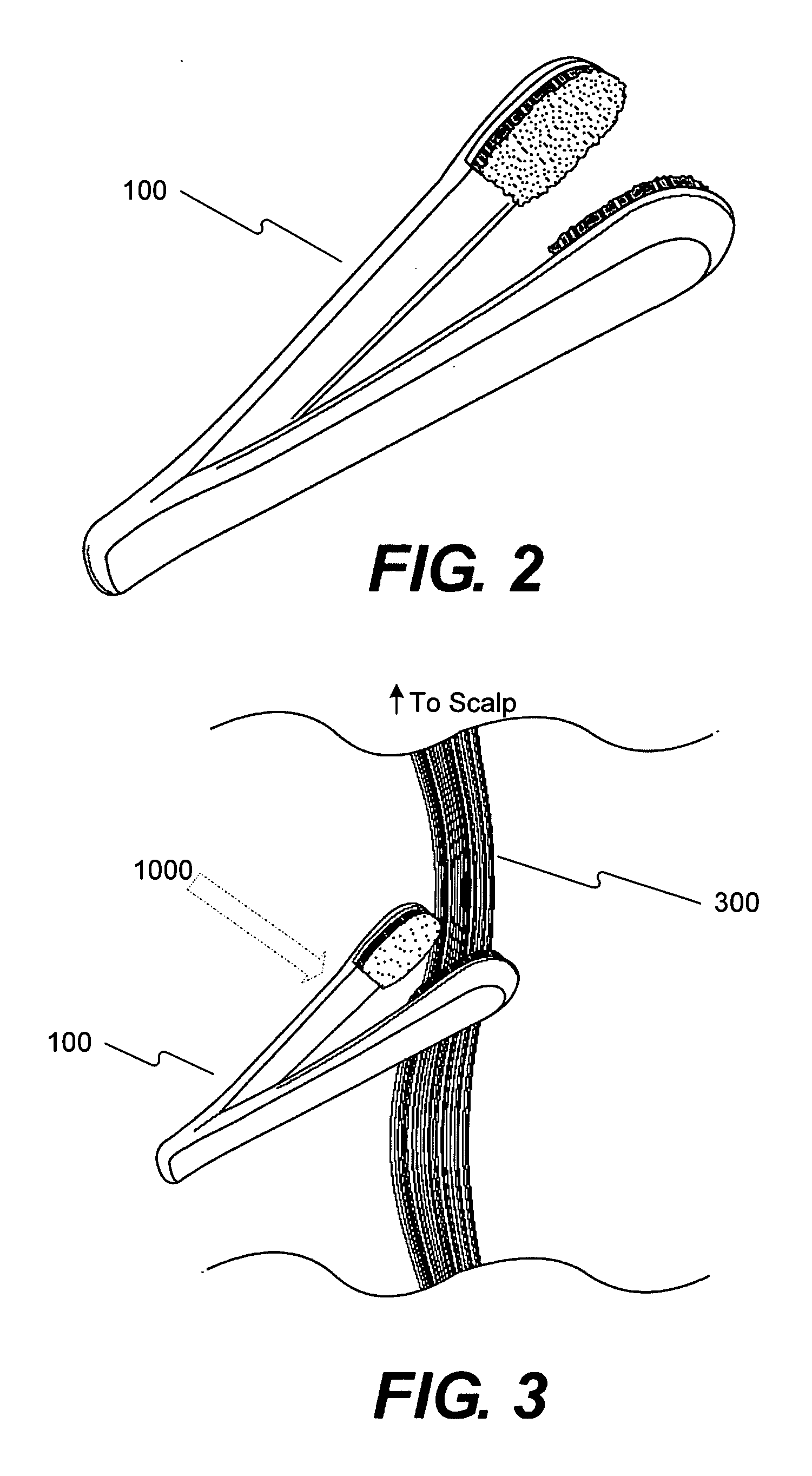 Device and system for applying a hair coloring product to a lock of hair