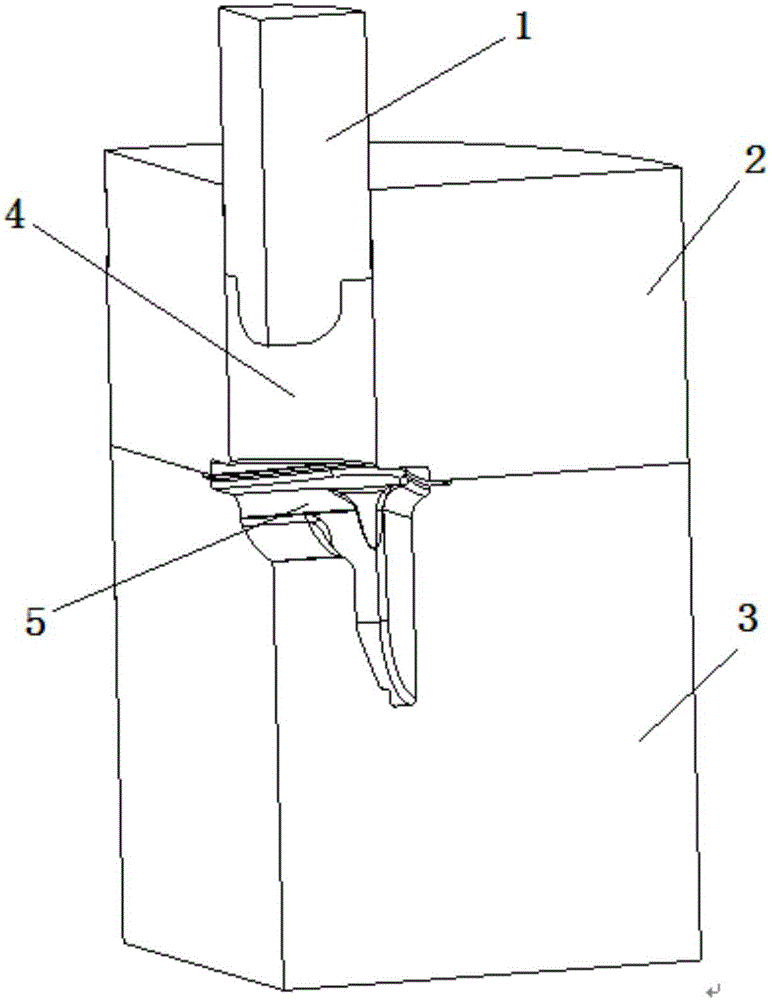 Closed die forging die and closed die forging method