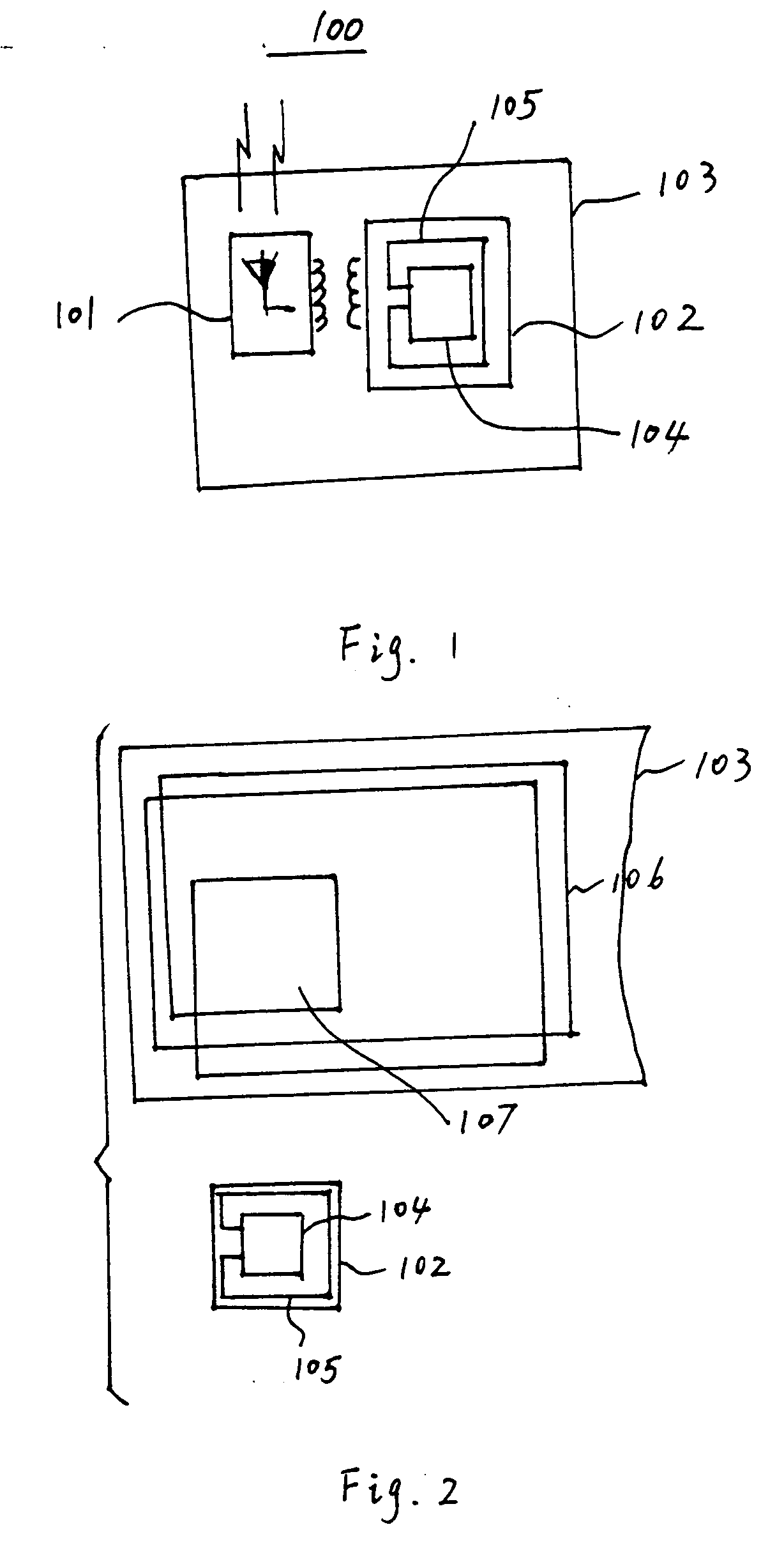 Radio frequency identification tag having an inductively coupled antenna