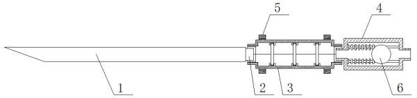 A kind of laparoscopic instrument with sound-absorbing structure