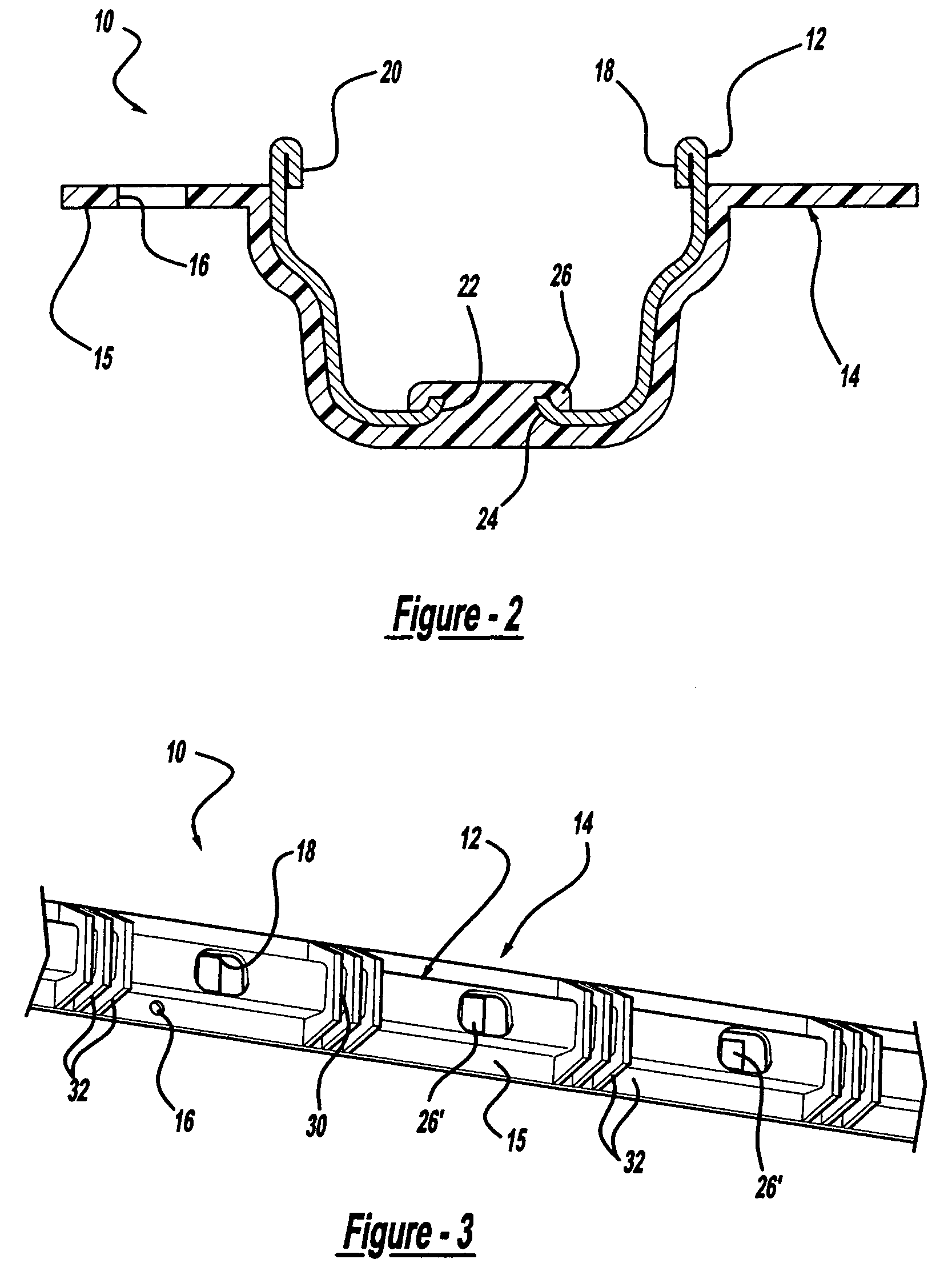 Method of attaching plastic to a metal section and part made thereby