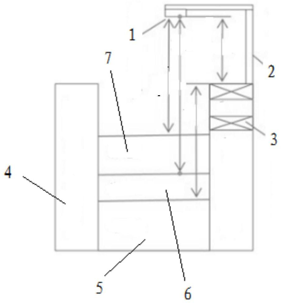 Device and method for measuring thickness of casting powder in continuous casting crystallizer