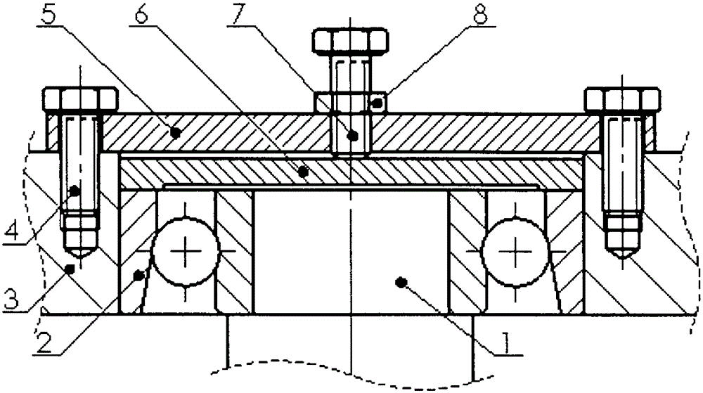 Axial pre-tightening mechanism for bearing
