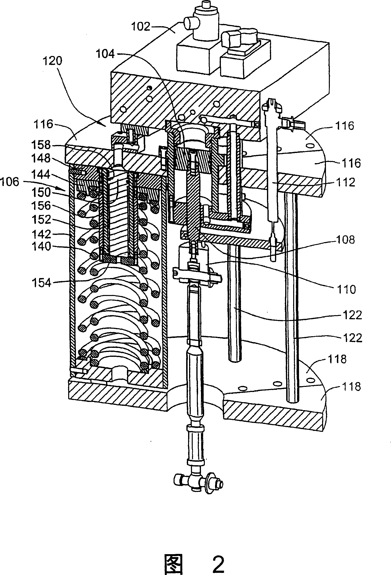 Electro-hydraulic actuator with spring energized accumulators