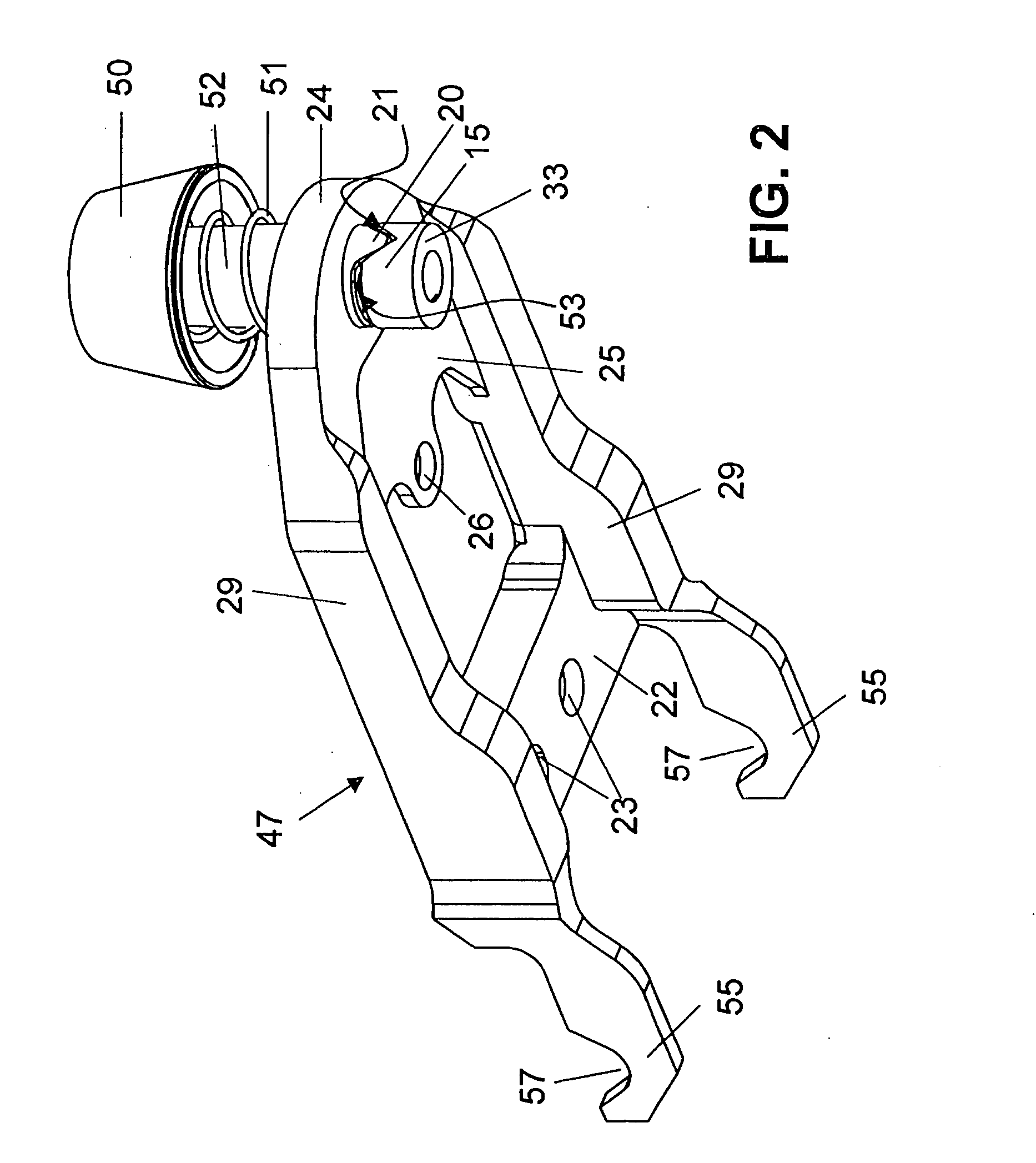 Weighing pan carrier with overload protection device