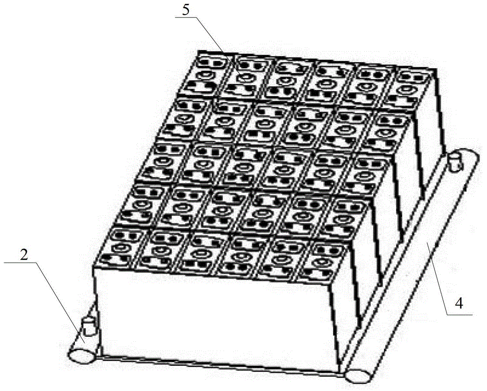 Automobile and battery radiating structure thereof