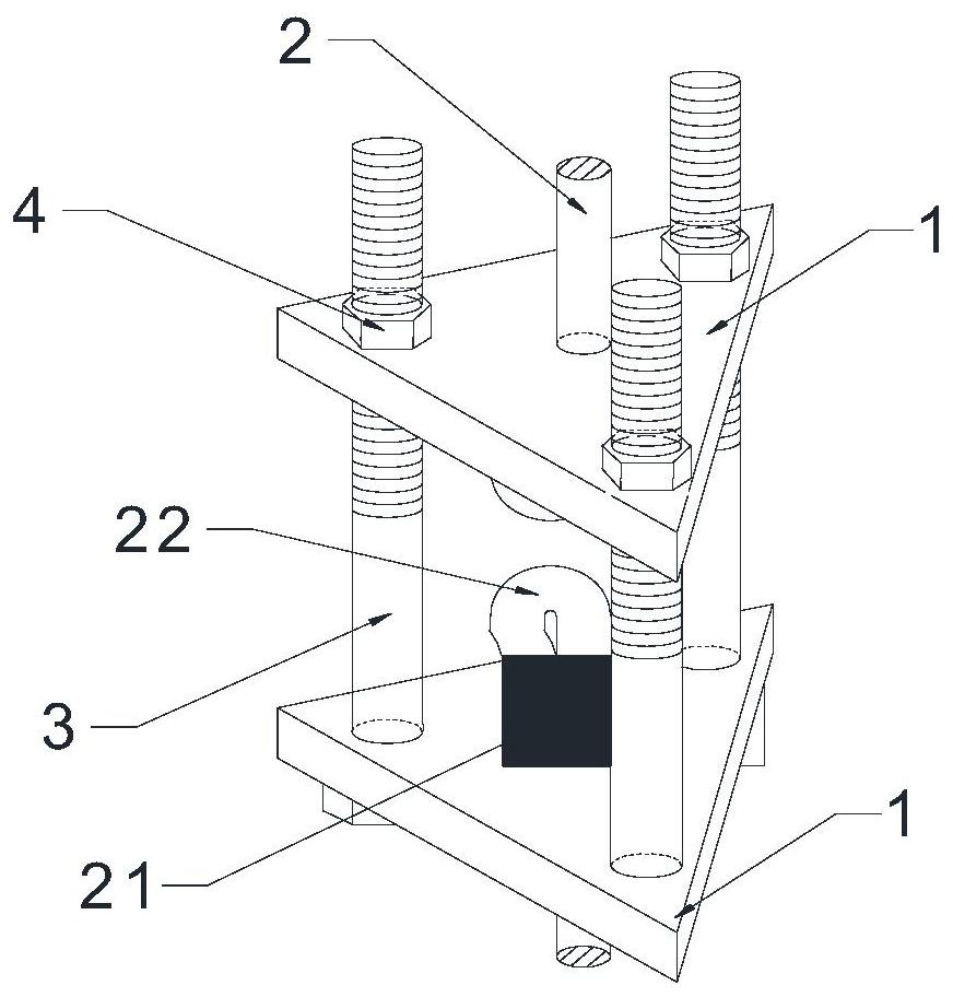 Tension-controllable rope connecting device and design method