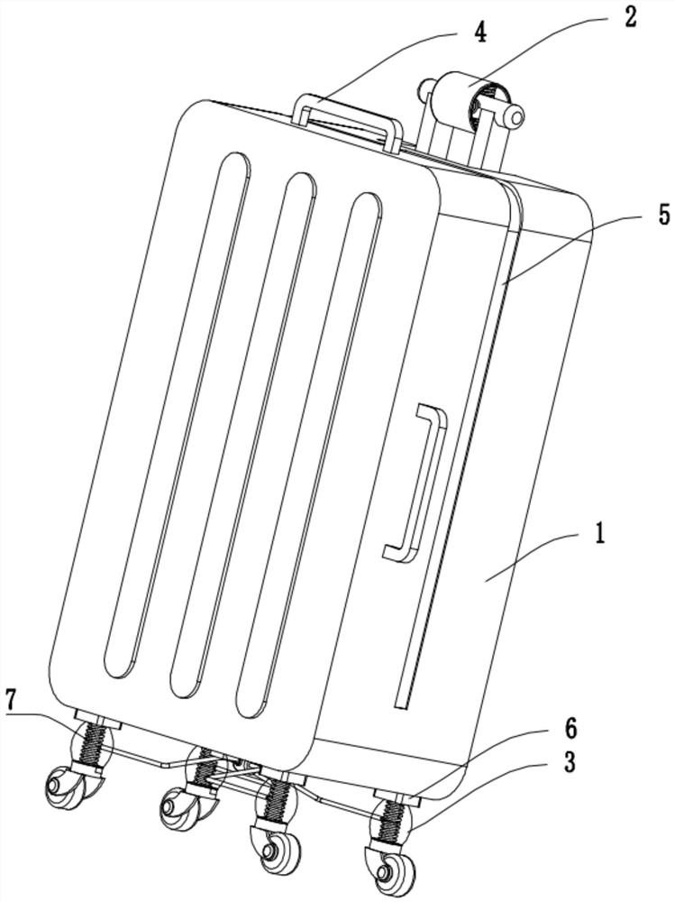 Shock absorption type luggage