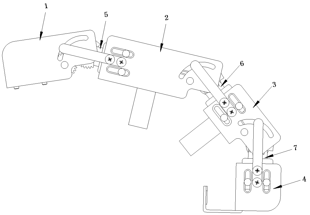 Exoskeletal gloves with simultaneous finger position measurement and fingertip force feedback