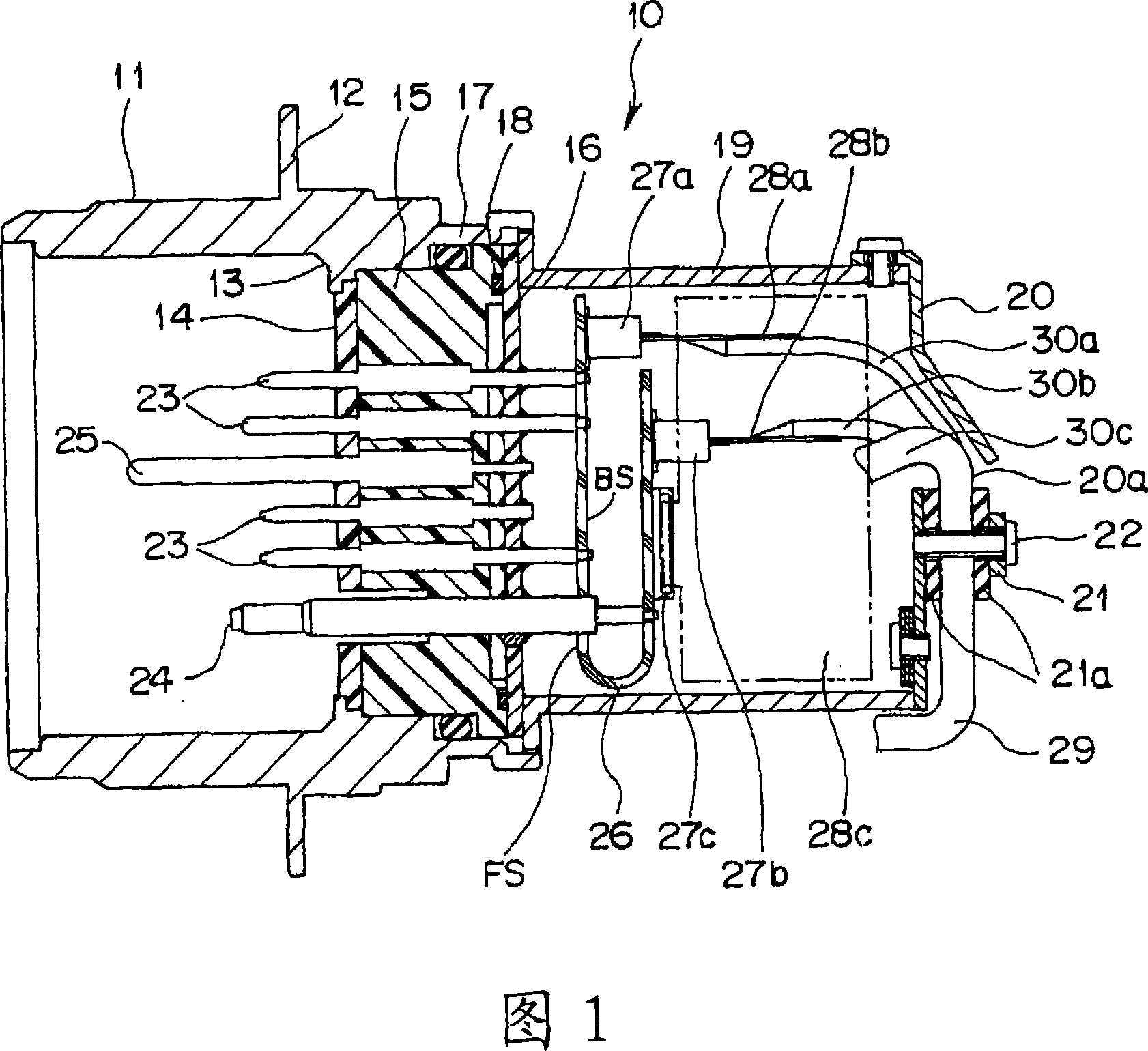Electric connector for endoscope, endoscope and assembling method of electric connector