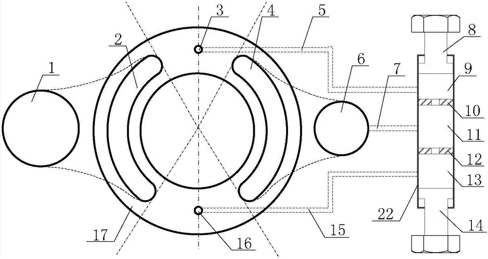 A pressure pulsation attenuation device with adjustable attenuation frequency integrated in the plunger pump