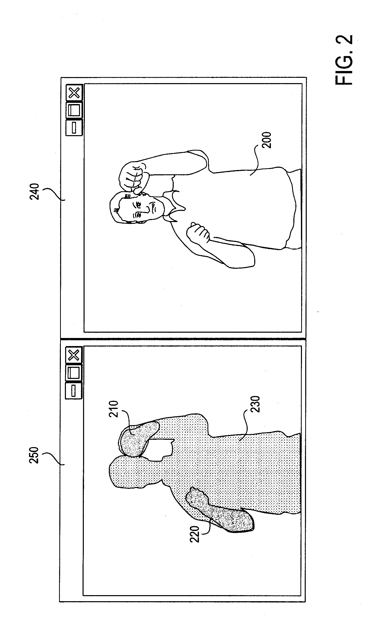 Method and system for vision-based interaction in a virtual environment