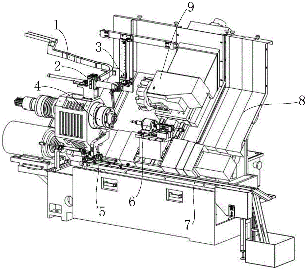 A CNC lathe