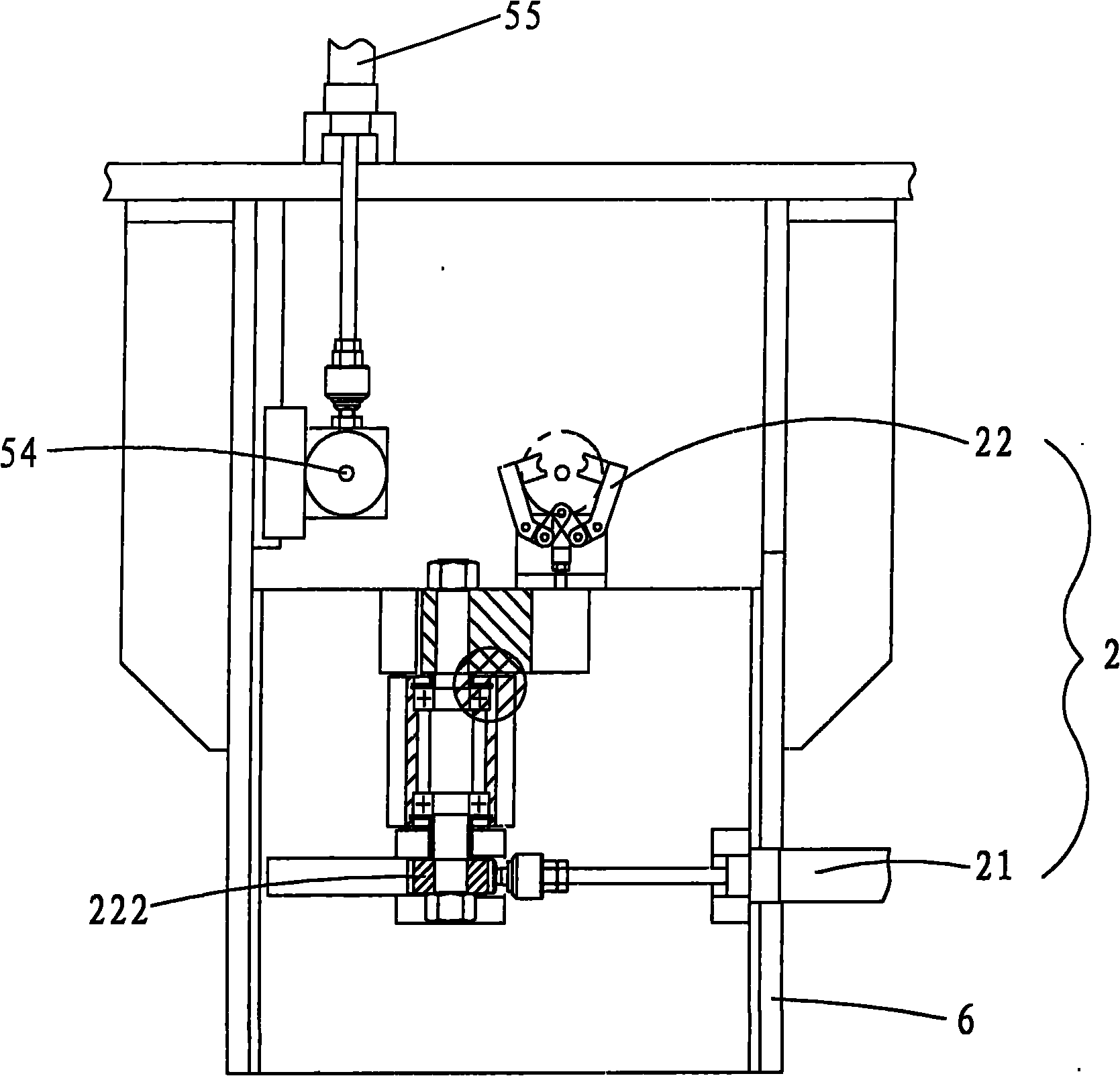 Automatic bending machine for inflating valve