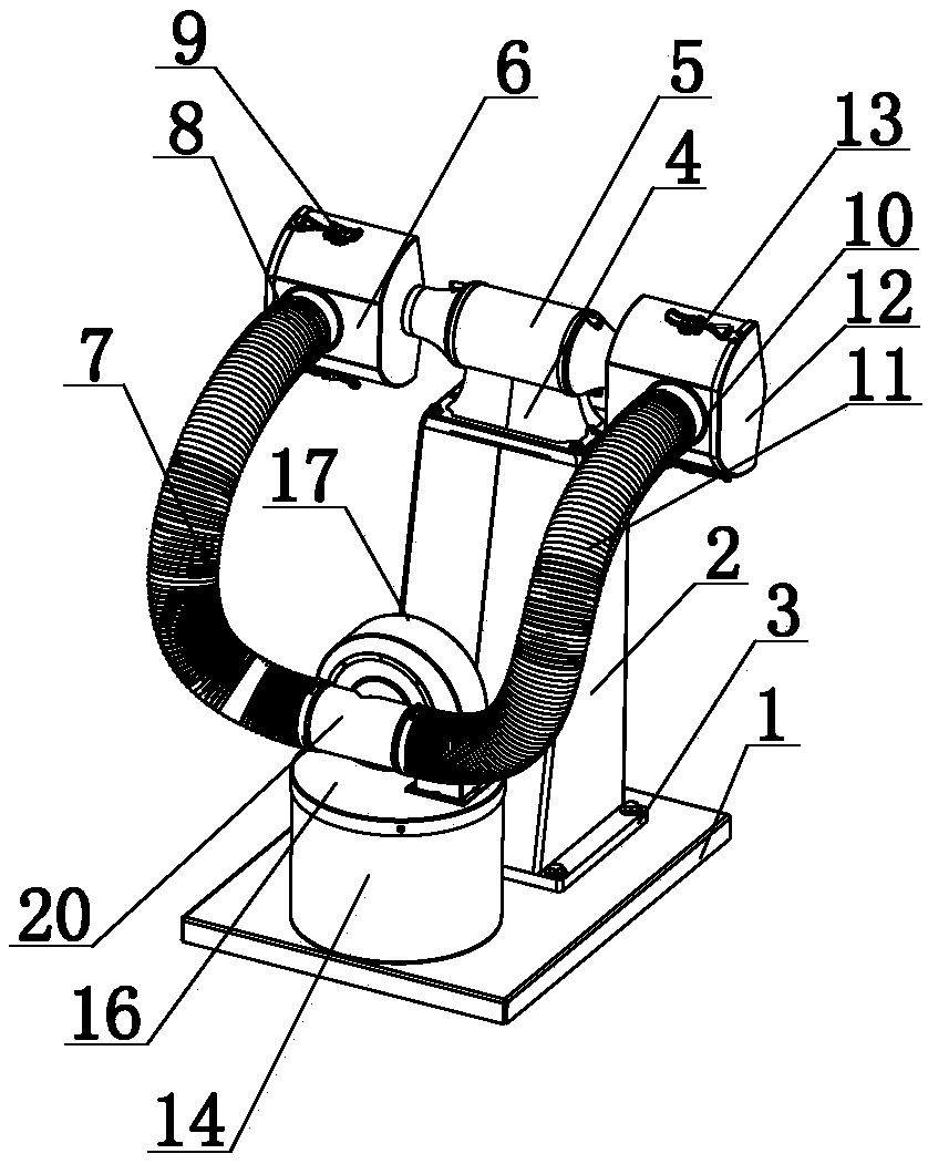 Blower device for biomass burner