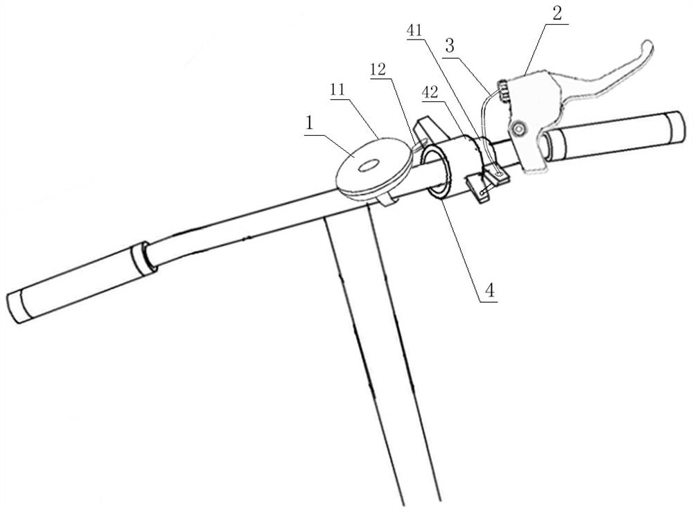 brake handle bicycle bell