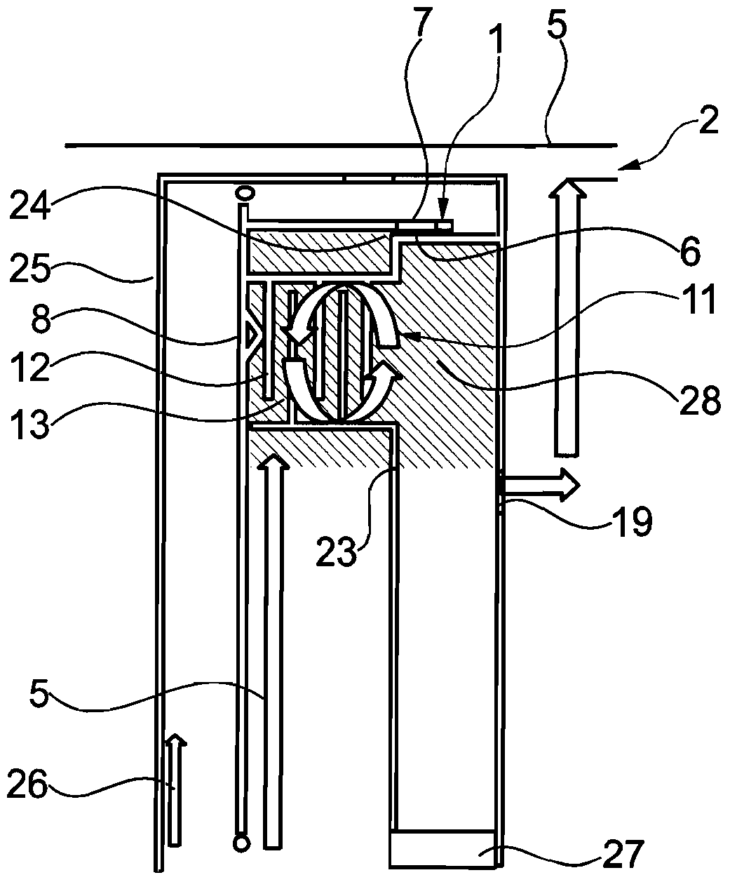 Valves and cooling systems for wet-running friction clutches