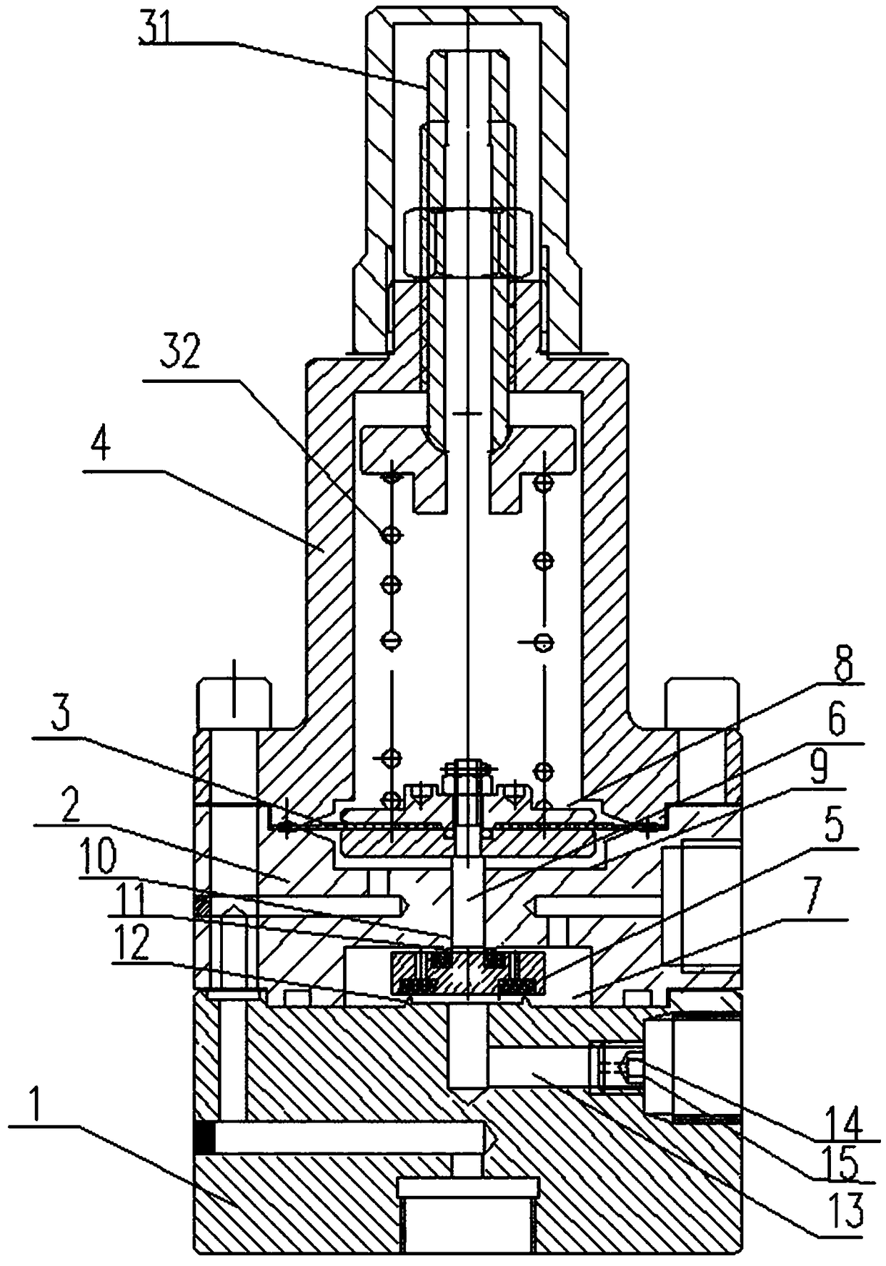 Low-pressure pilot-operated type safety valve