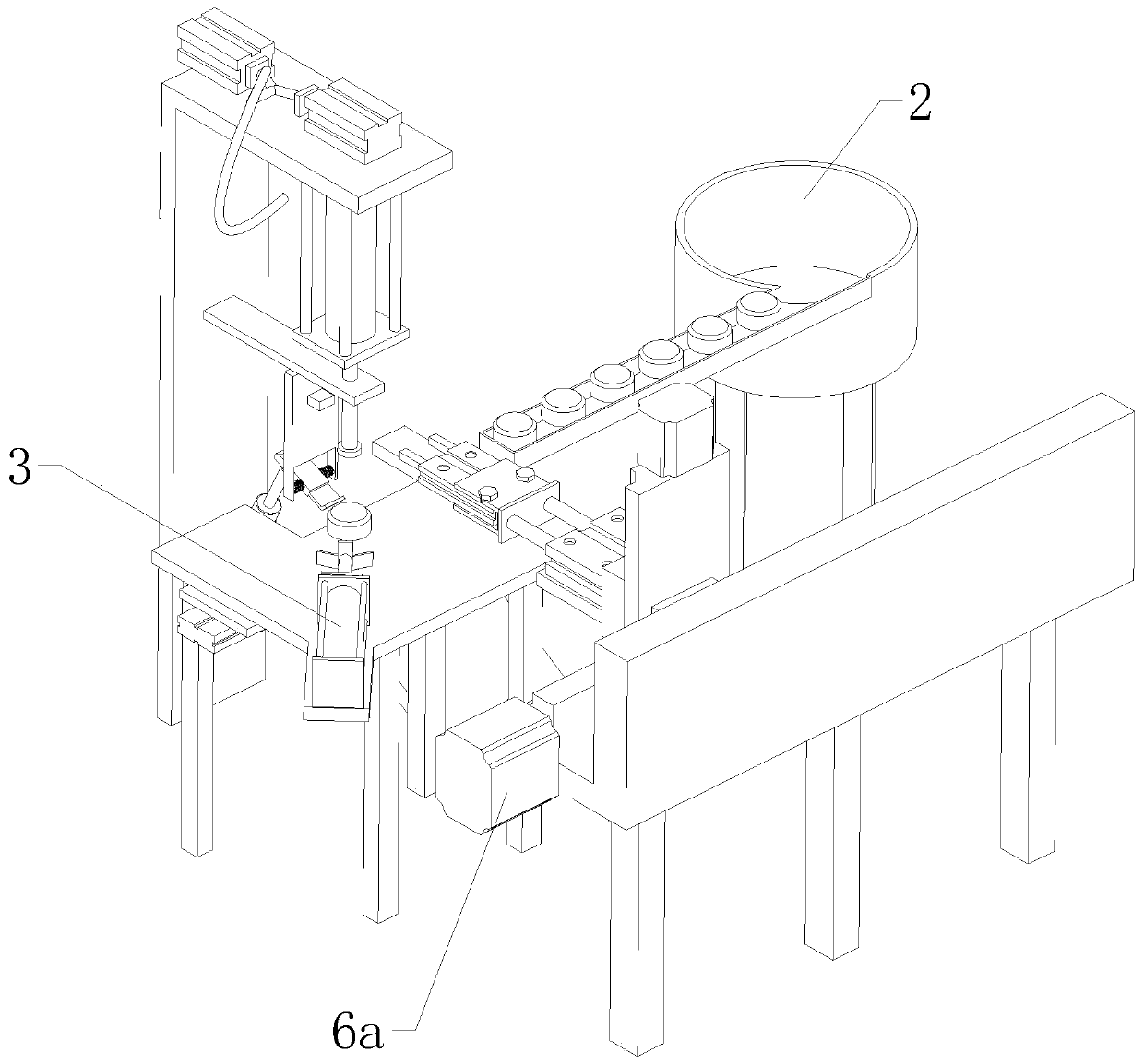 A steel cover automatic engraving machine