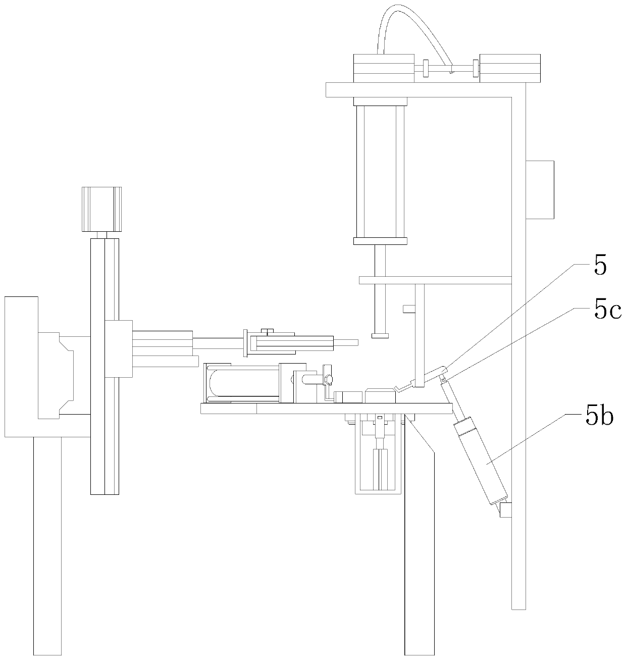 A steel cover automatic engraving machine