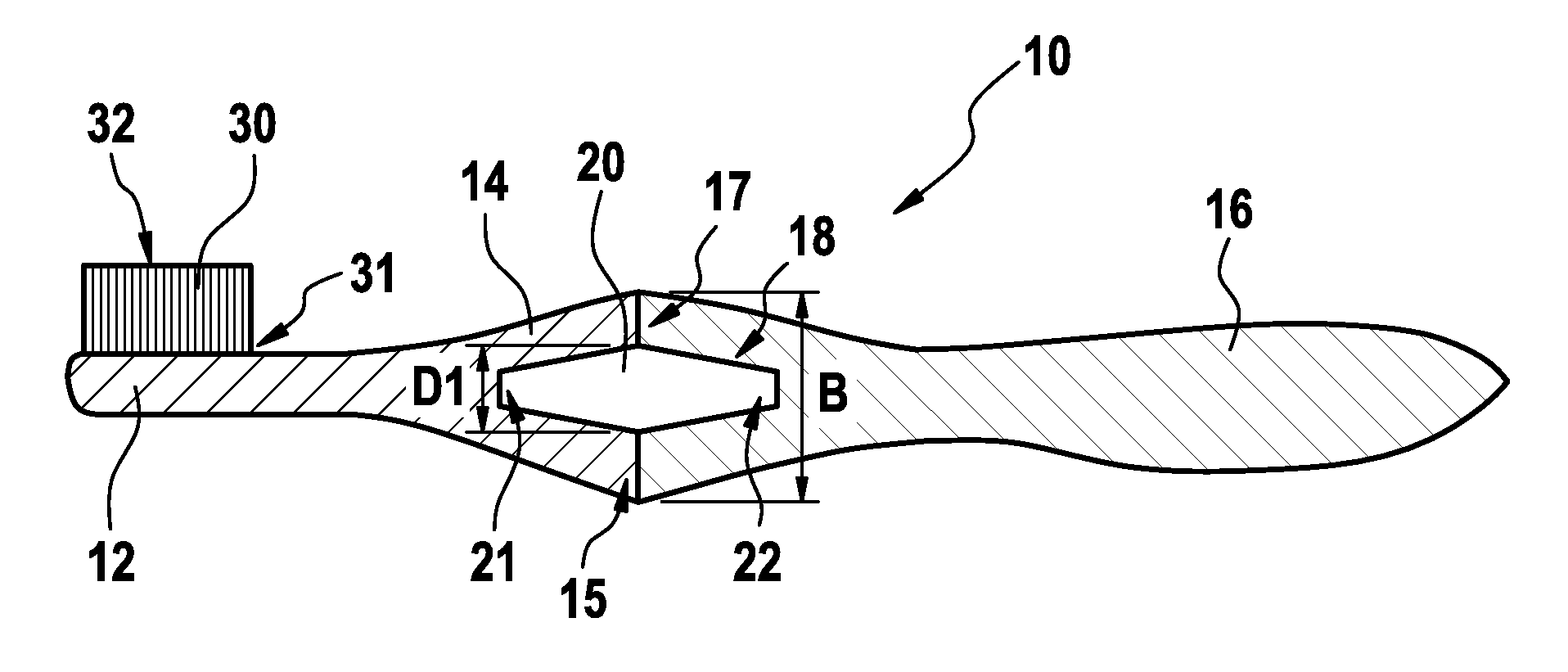 Manual toothbrush concept being combined from three parts