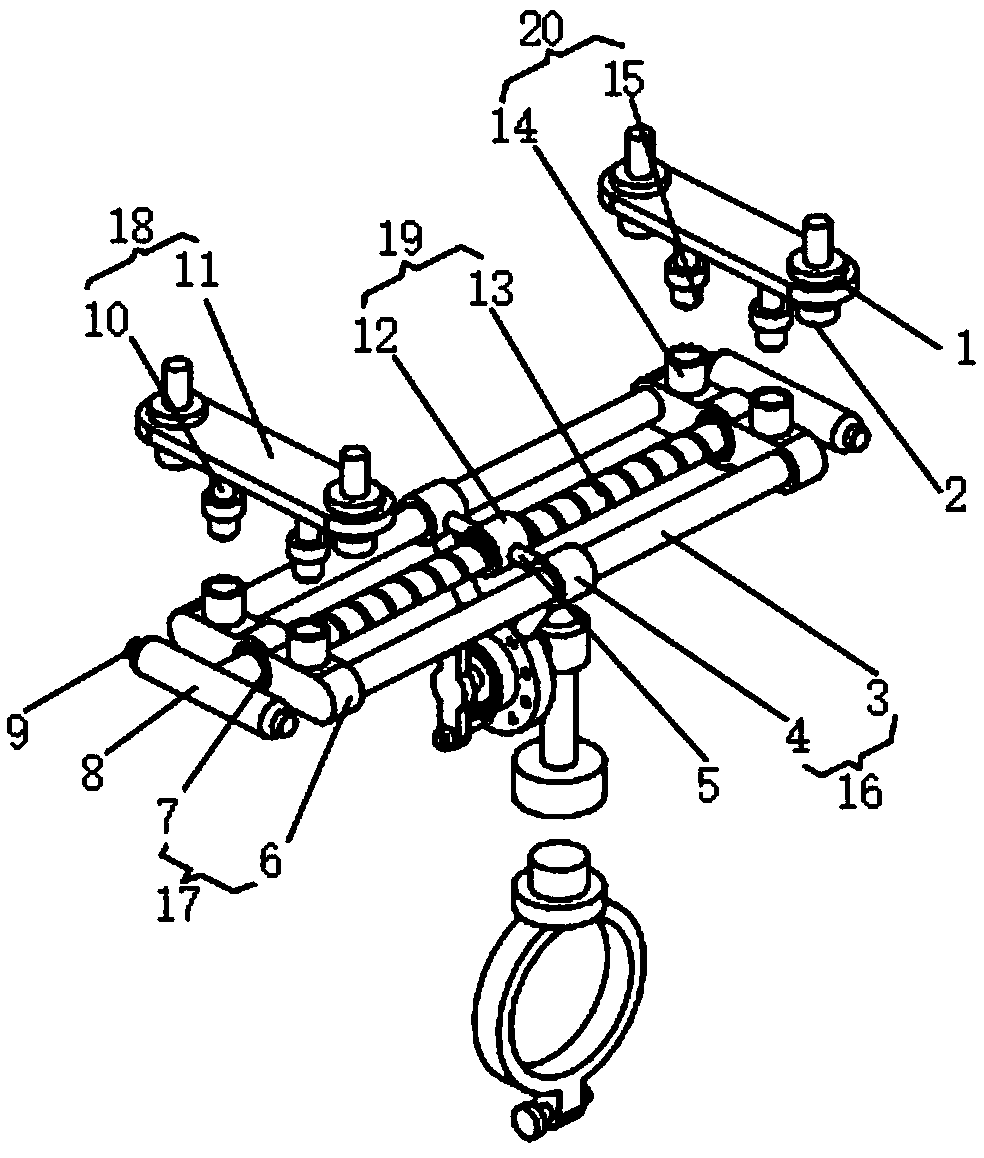 Anti-seismic suspension bracket with function of adjusting fixing positions of pipelines