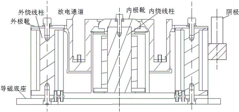 Cathode center layout of Hall thruster