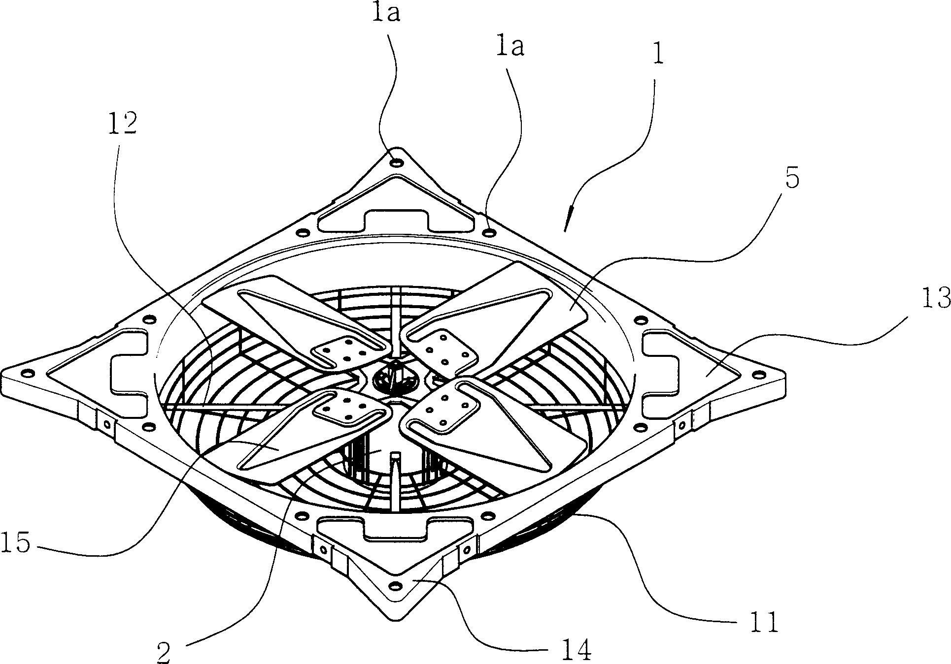 Exhaust fan structure of livestock pen