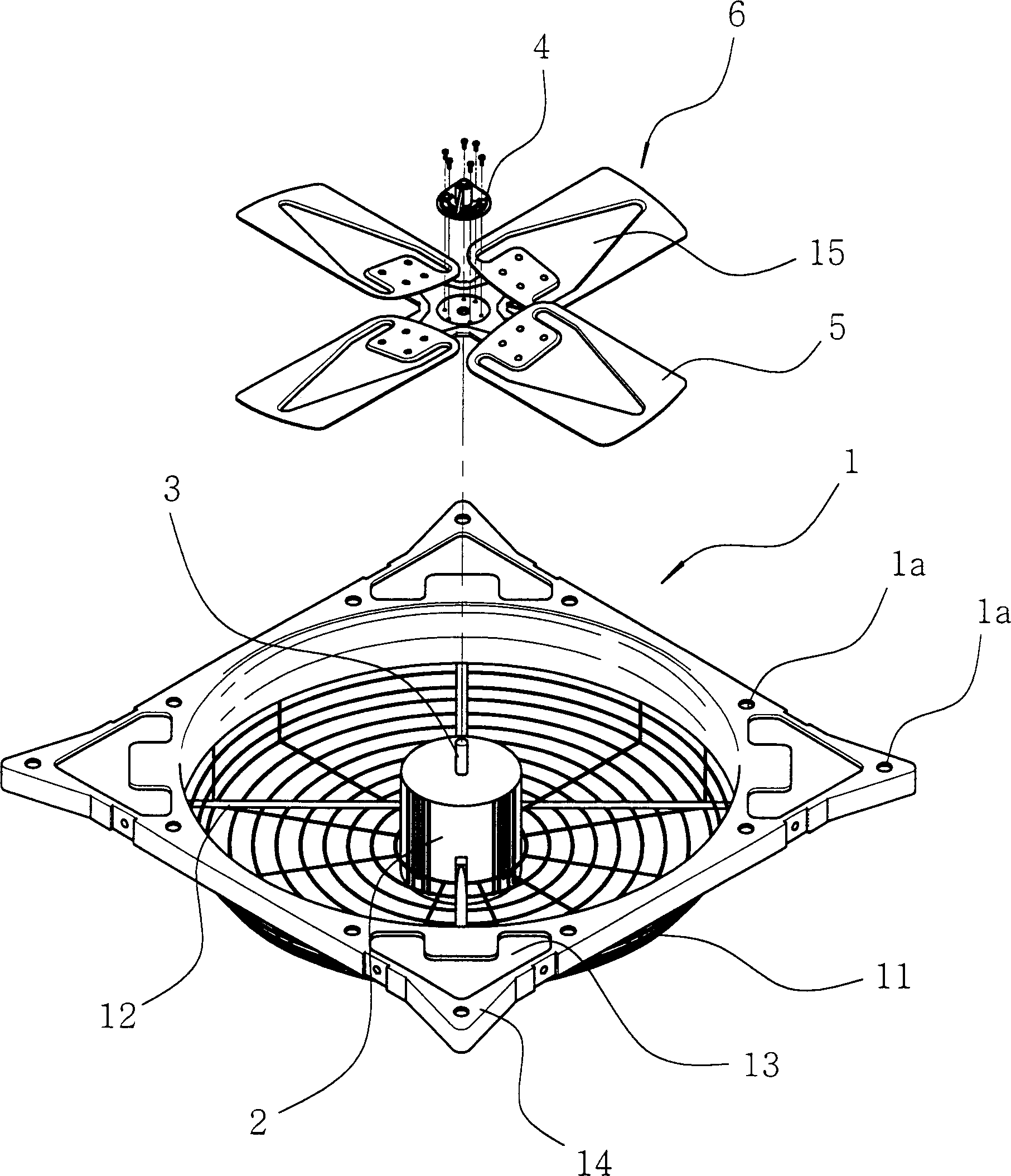Exhaust fan structure of livestock pen