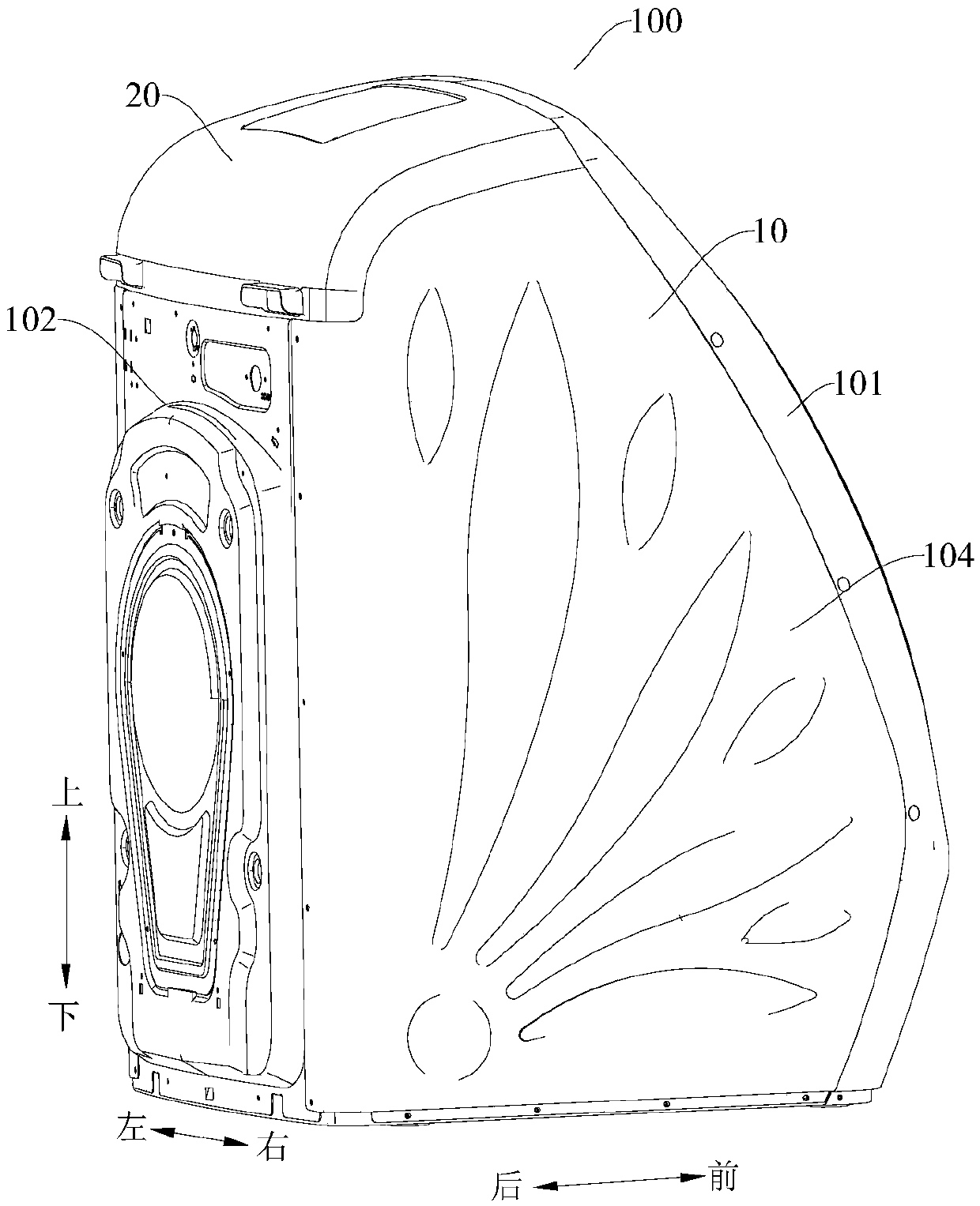 Case assembly and clothes treating apparatus