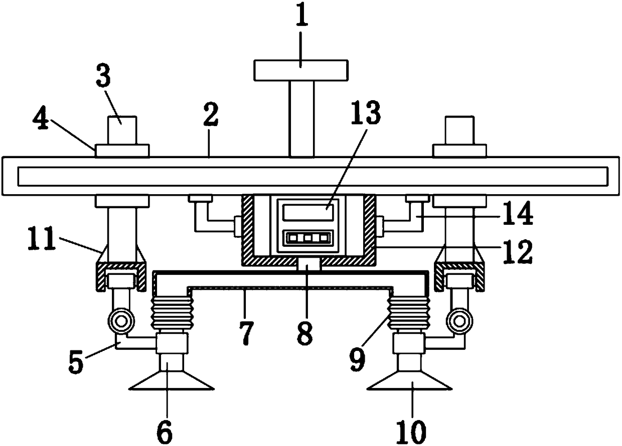 Lifting device for casting mold on production line