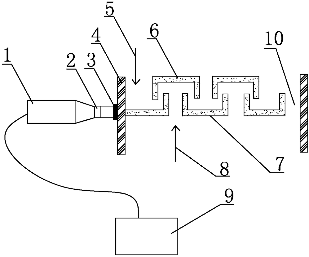 Parallelly-distributed ultrasonic bubble column rectification device and method