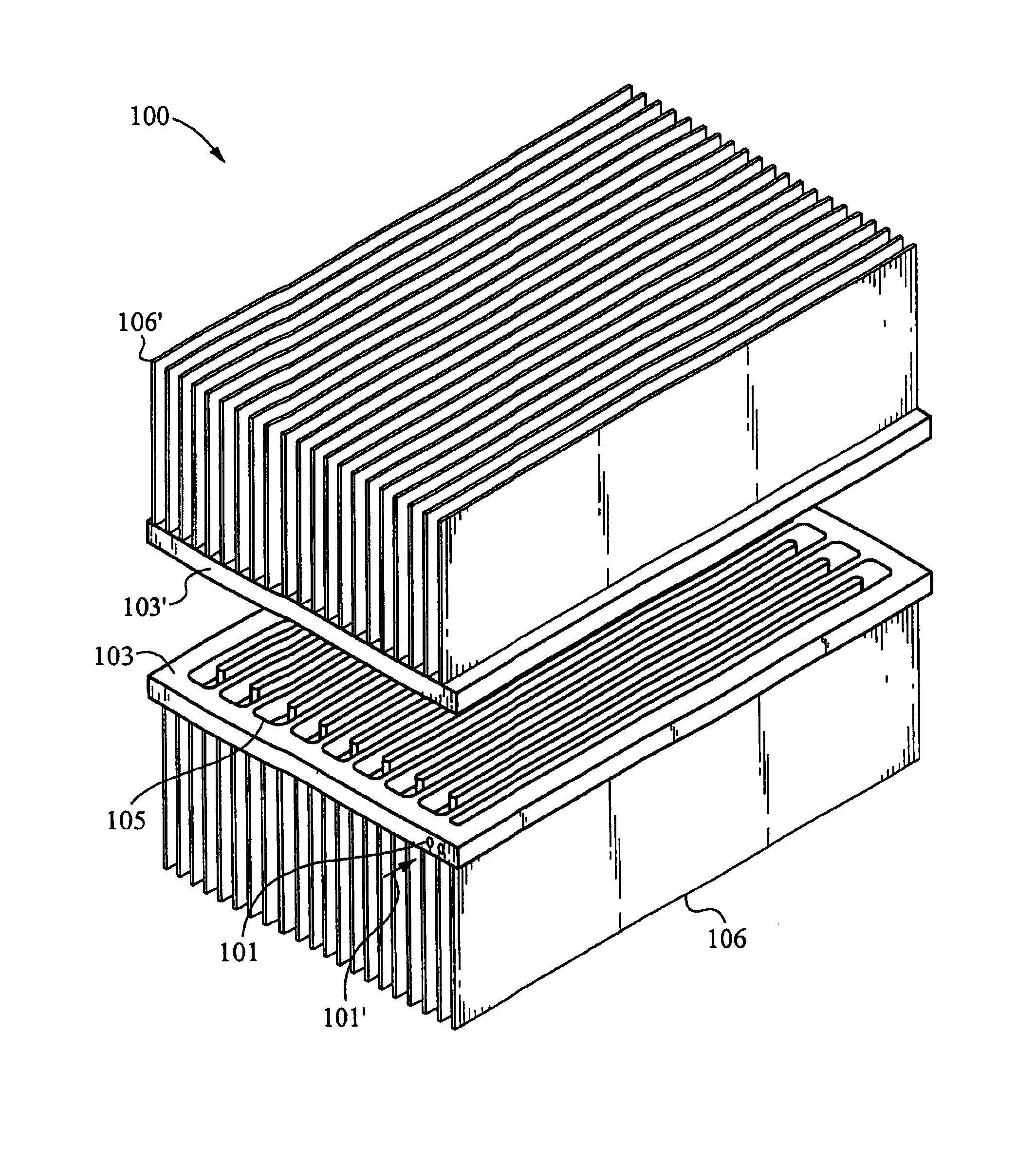 Channeled flat plate fin heat exchange system, device and method