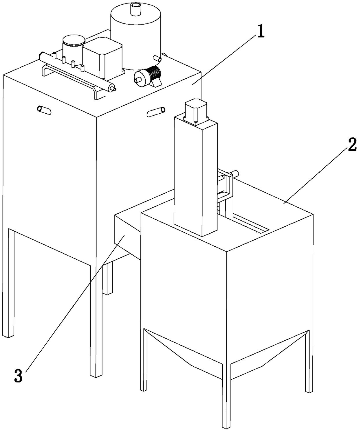 Crushing device and crushing method for producing fireproof material