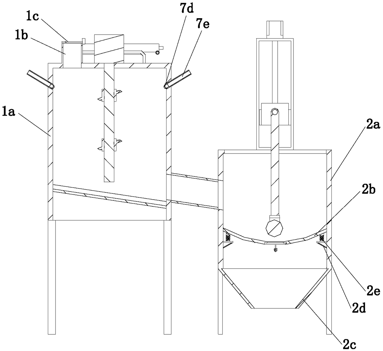 Crushing device and crushing method for producing fireproof material