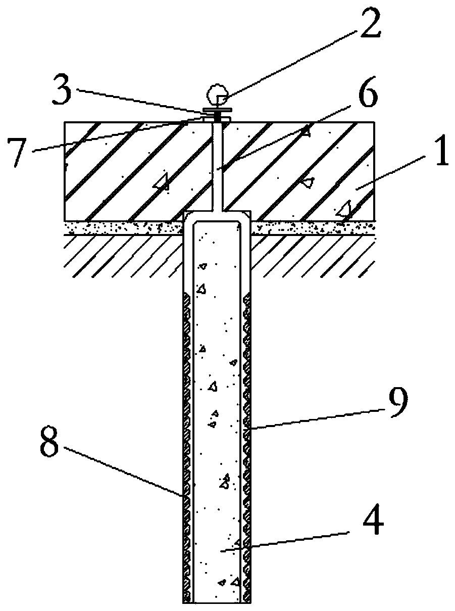 Suction pile provided with suction device on pile side