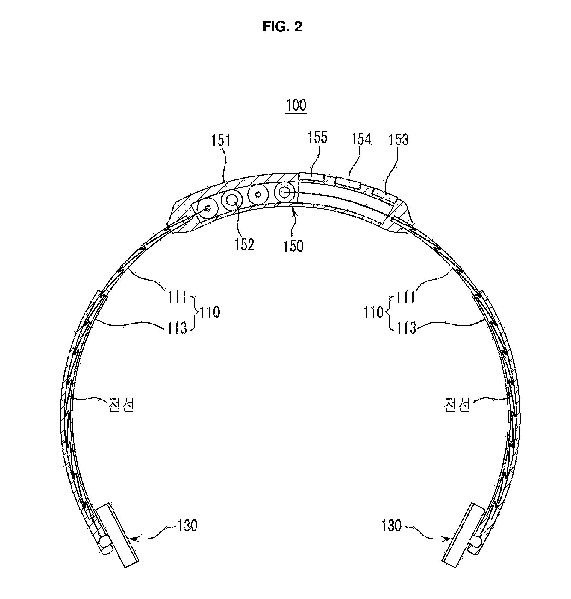 Hair band type apparatus for preventing sleepiness