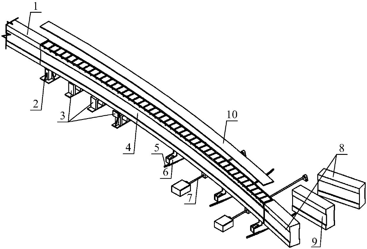 Flexible monorail turnout with high switch crossing speed