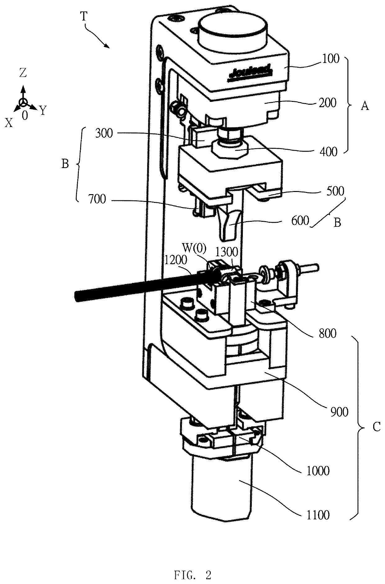 An inductive thermo-crimping apparatus