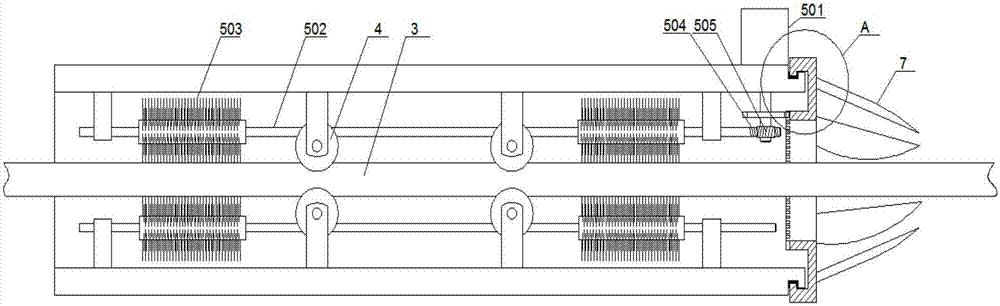 Device for removing foreign matters in electric transmission line