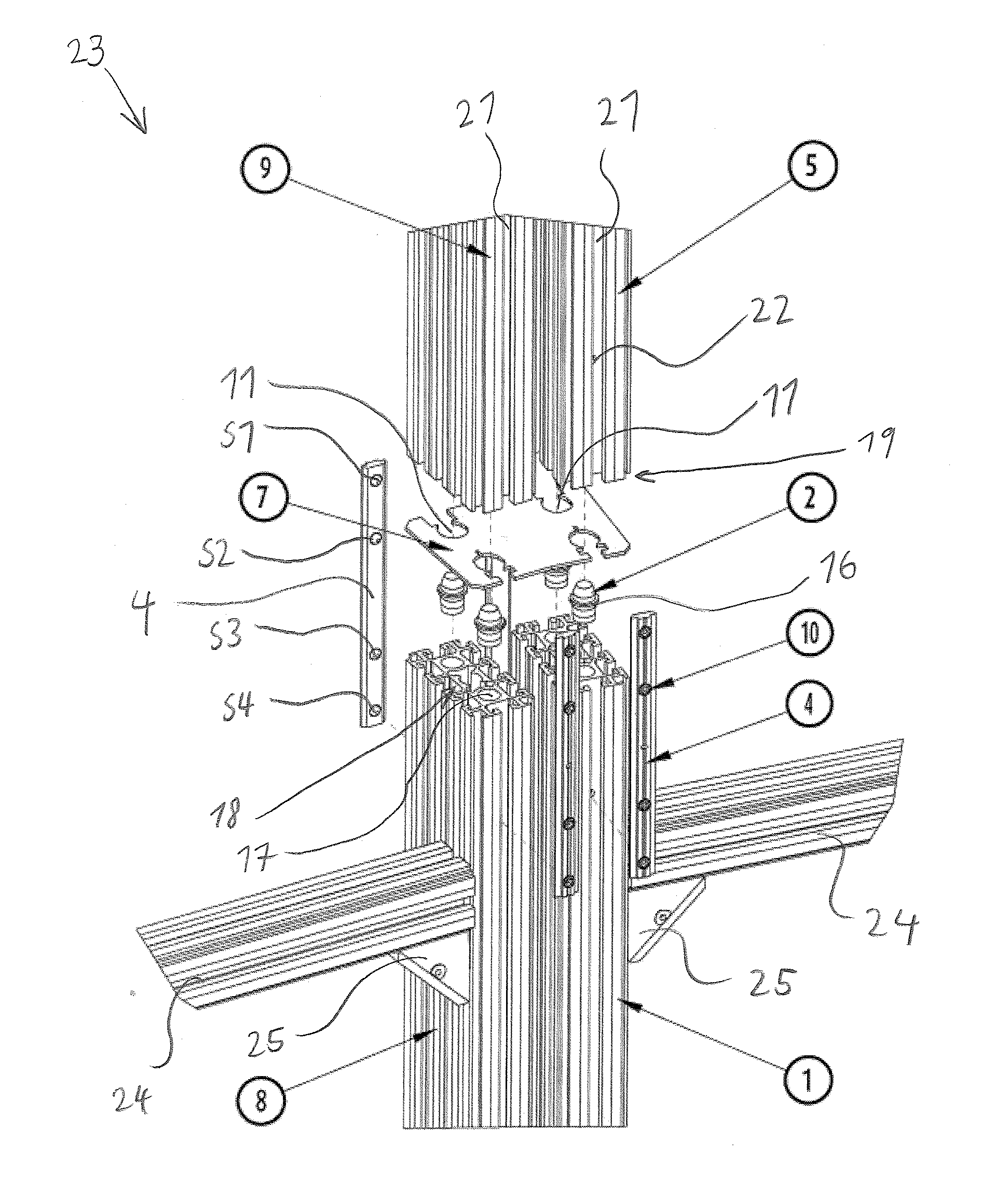 Spacer plate and support structure