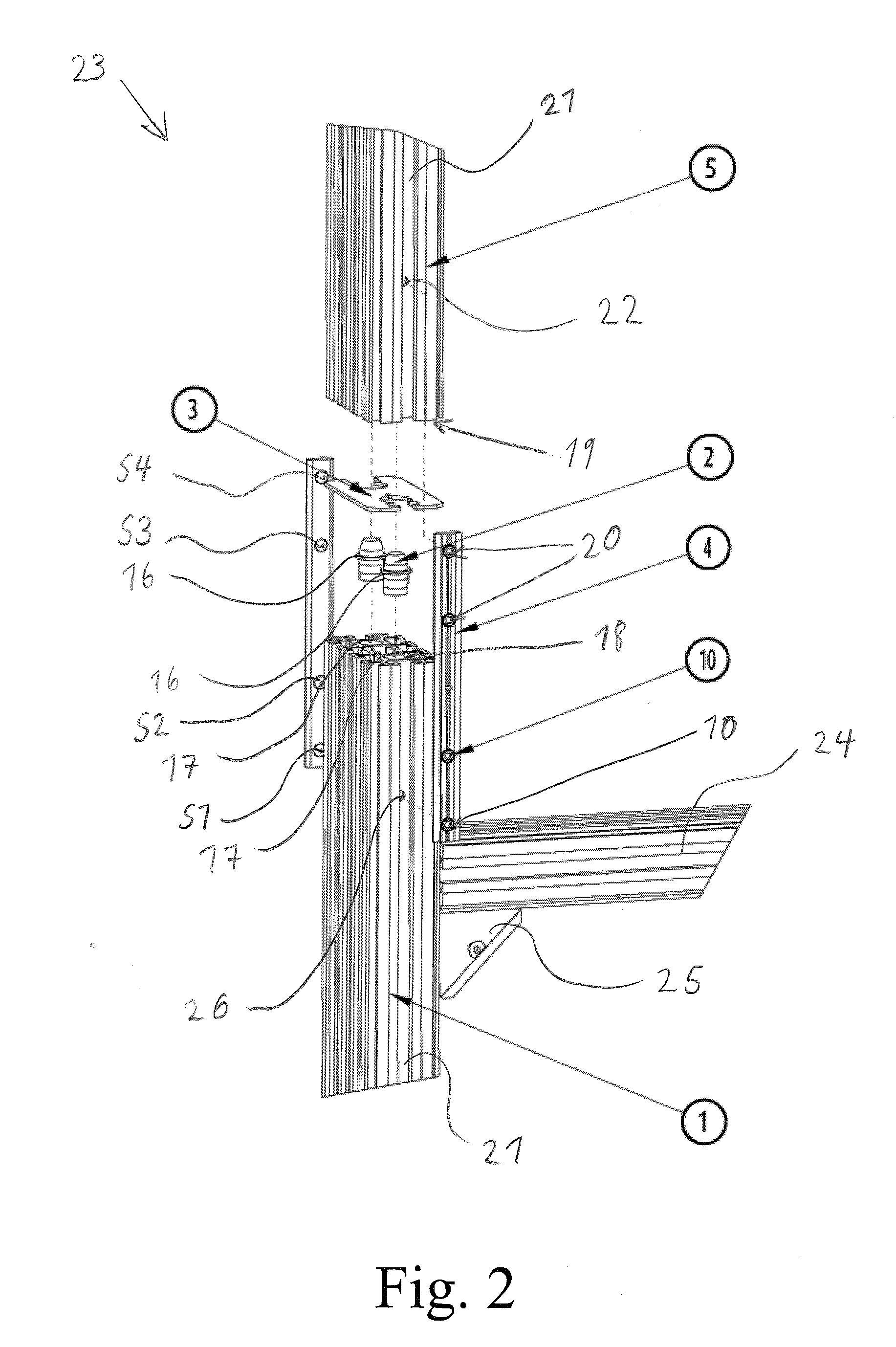 Spacer plate and support structure