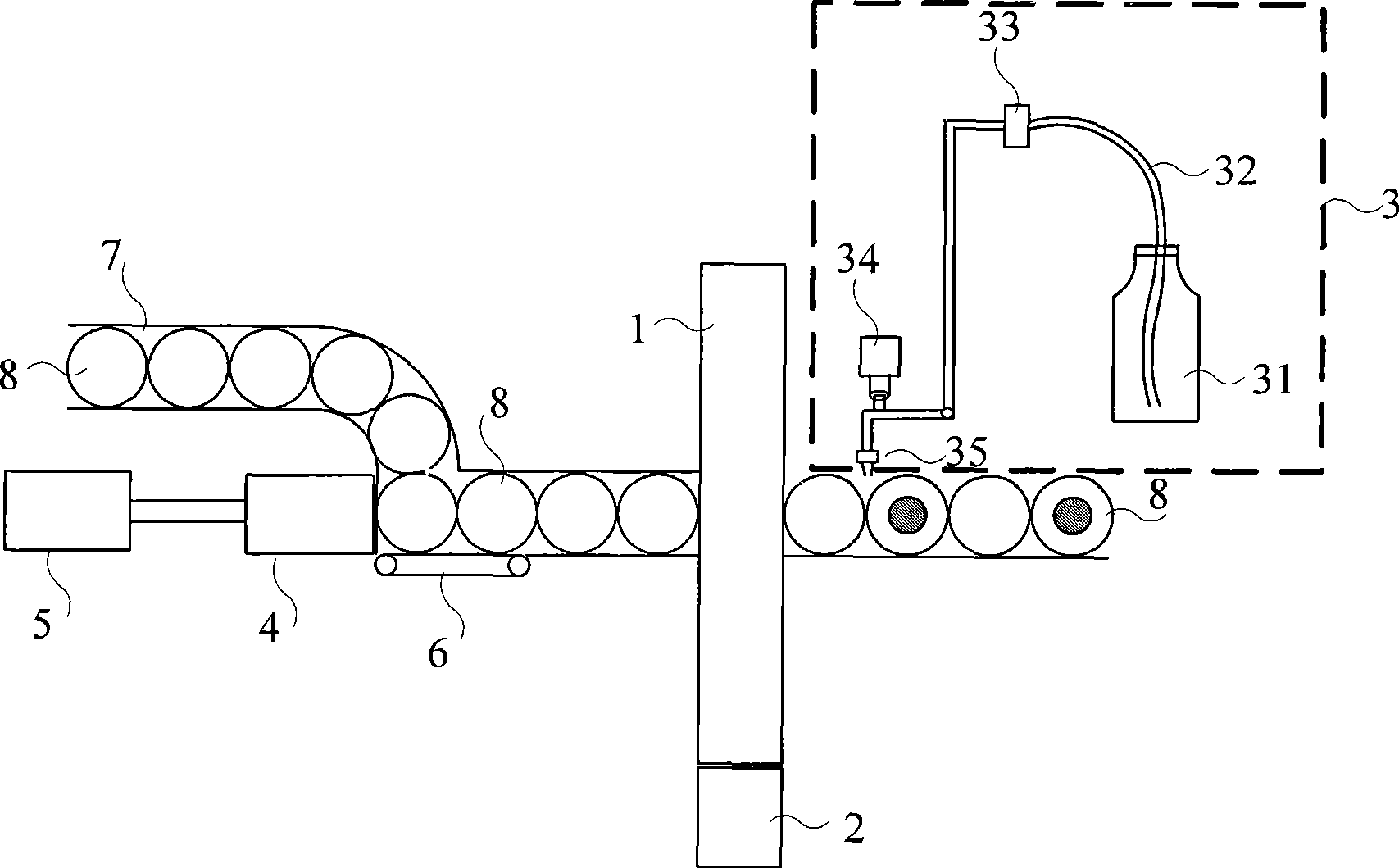 Device for self-arranging and bonding battery
