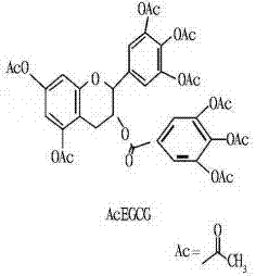 Sunscreen containing catechuic acid acetylated derivative