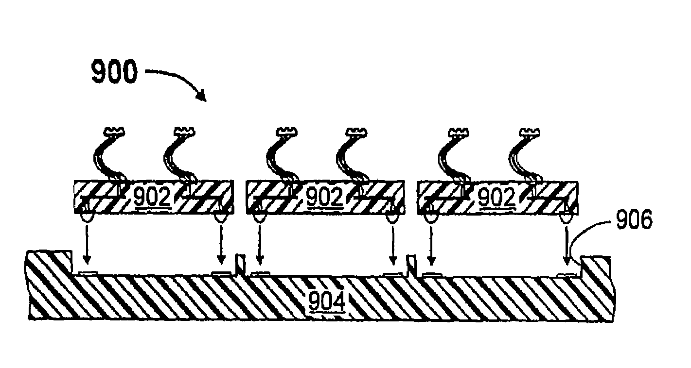 Contact carriers (tiles) for populating larger substrates with spring contacts