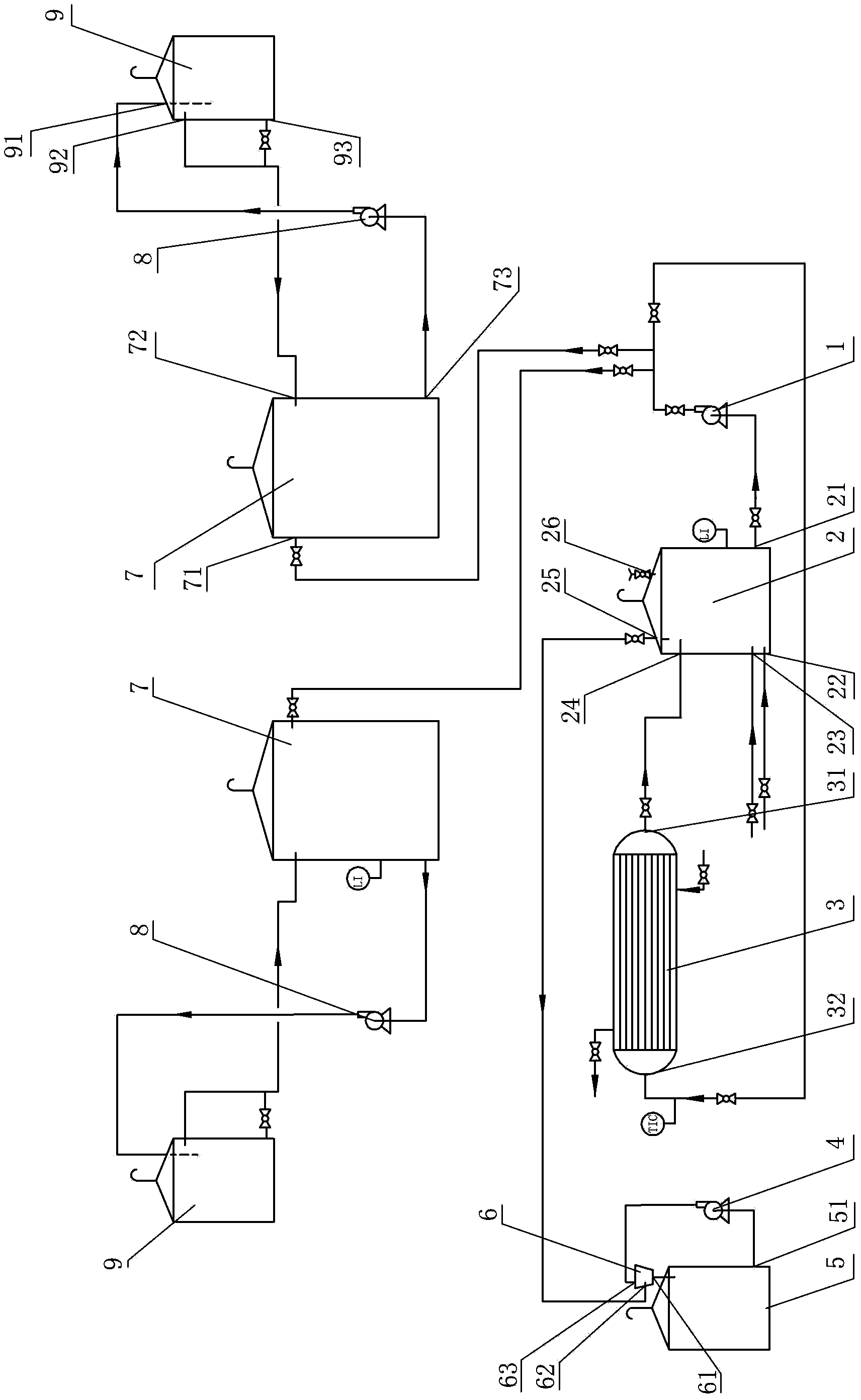 Apparatus used for preparing aqueous nitric acid solution