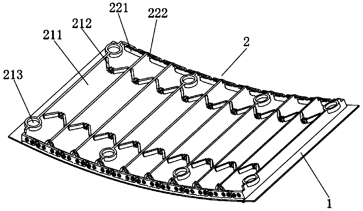 Flexible display module of LED display screen, and assembling process and positioning fixture thereof