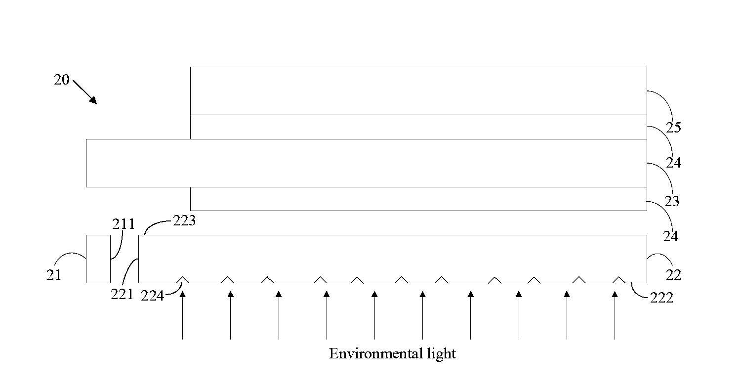 A transparent display device