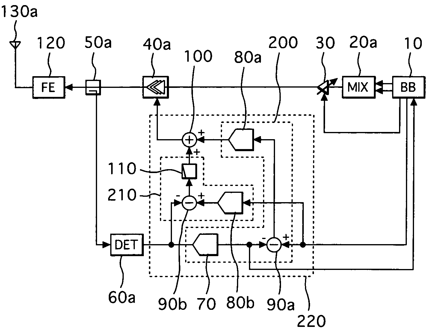 Power control circuit, semiconductor device and transceiver circuit using the same