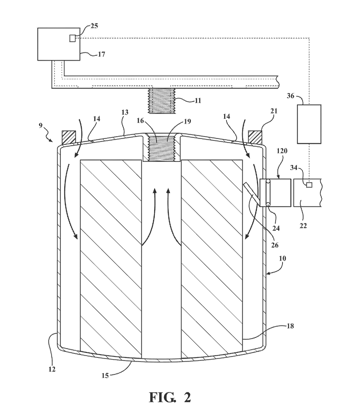 Disposable filter with an accessory port